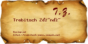 Trebitsch Zénó névjegykártya